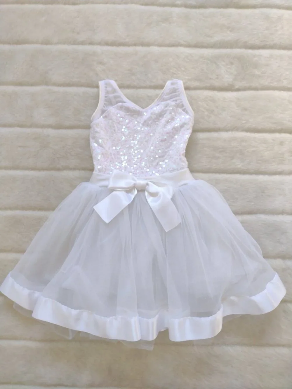 Revolution Dance Costume Girls XSC White CC20310
